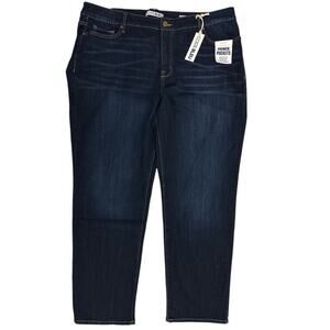 Code Bleu 24WS Jeans Short Chelsea Straight Blue Luxe Classic Rise Tummy Panel